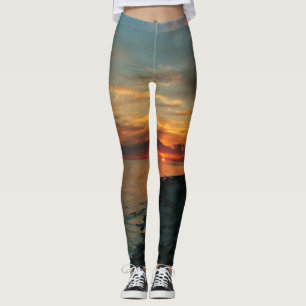 Ocean Sunset leggings