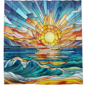 Ocean Sunset mosaic art