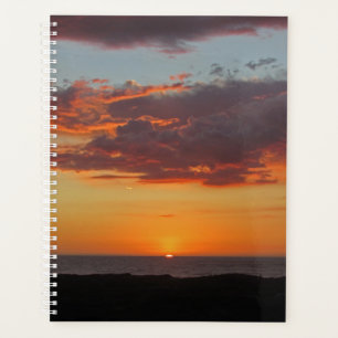 Ocean Sunset Photo Pacific Coast Setting Sun Planner