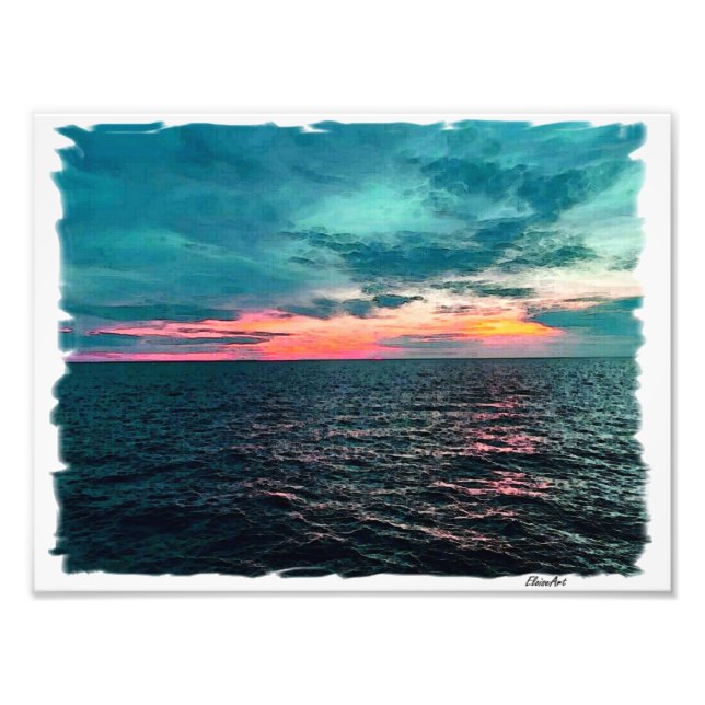Ocean Sunset  Photo Print (Front)
