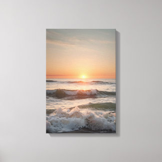 Ocean Sunset Serenity Wall Canvas Print