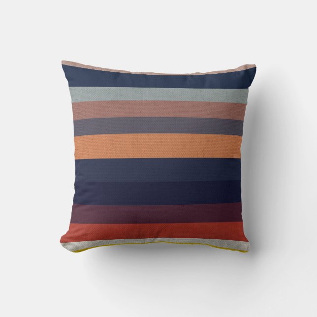 Ocean Sunset Throw Pillow (Front)