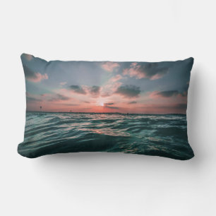 Ocean Sunset throw pillows