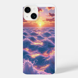 Ocean Sunset with Vivid Reflective Waves Case-Mate iPhone 14 Case