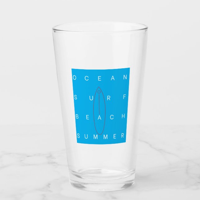 OCEAN SURF BEACH SUMMER   GLASS (Front)