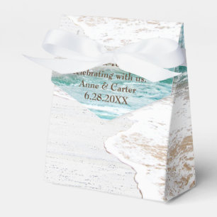 Ocean Surf On Whitewashed Wood Favor Box