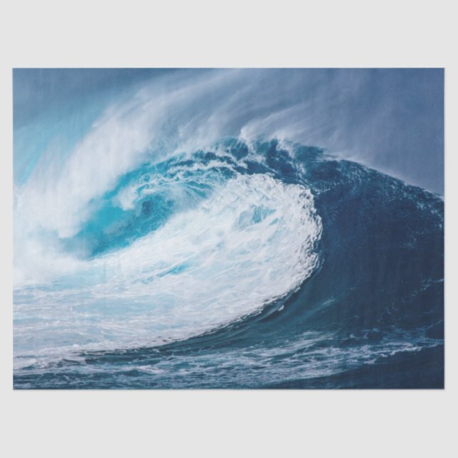 Ocean Surf Wave 17x23  Decoupage Tissue Paper (Front)