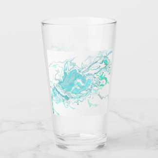 Ocean Swirl I Glass Cup