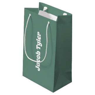 Ocean Teal Customizable Gift Bag