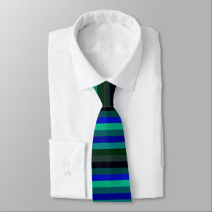 Ocean Temps Horizontally-Striped Tie