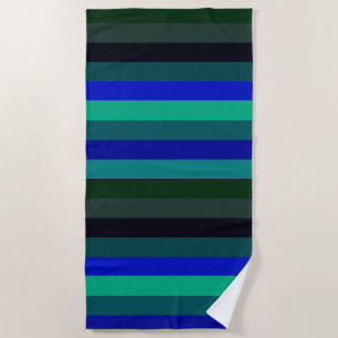 Ocean Temps Striped Beach Towel