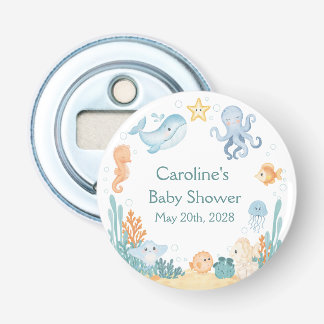 Ocean Theme Baby Shower Bottle Opener