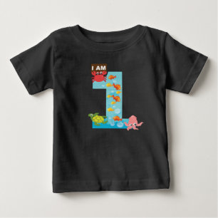 ocean theme First 1st Birthday Baby T-Shirt