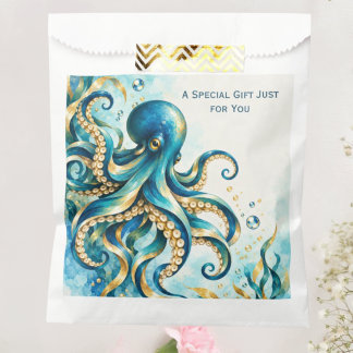 Ocean Theme | Octopus | Birthday Party Favour Bag