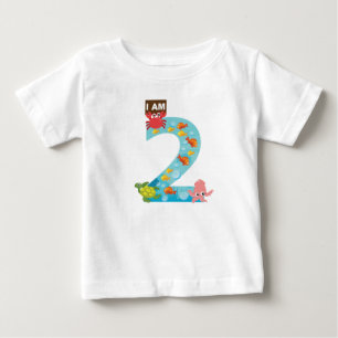 ocean theme Second 2nd Birthday Baby T-Shirt