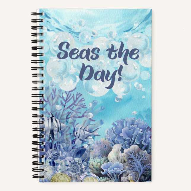 Ocean Thème Spiral Deluxe Carnet (Recto)