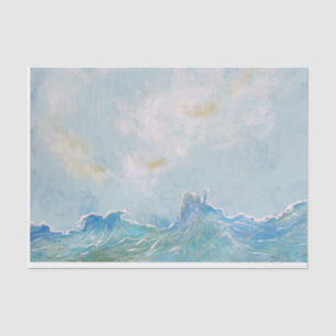 Ocean Theme Tissue Paper Decoupage