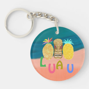Ocean Tiki Pineapple Luau Keychain