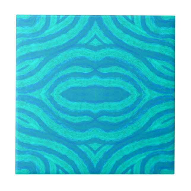Ocean Tone Waves Tile (Front)