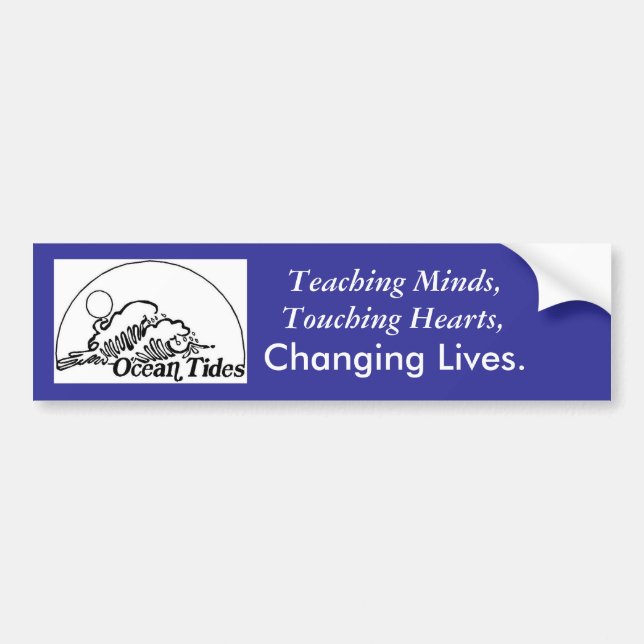 OCEAN, Touching Hearts,, Changing Lives., Teach... Bumper Sticker (Front)