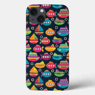 Ocean Transportation Pattern iPhone 13 Case