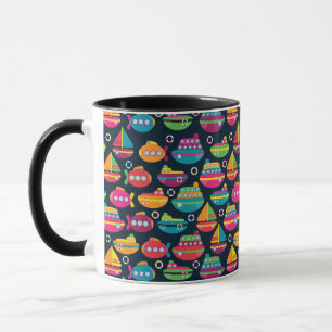 Ocean Transportation Pattern Mug