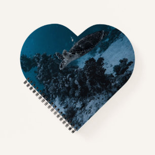 Ocean Turtle Heart Notebook – Nature-Inspired Gift