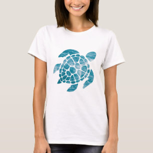 Ocean Turtle – Sea Wave Pattern Design T-Shirt