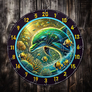 Ocean Vibes Dolphin Dartboard Charm