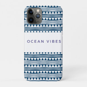 Ocean vibes geometric – navy blue coas iPhone 11 pro case