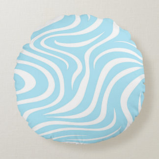 Ocean Vibes Throw  Round Pillow