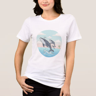 Ocean Vibes – Women’s Dolphin Graphic Tri-Blend Shirt