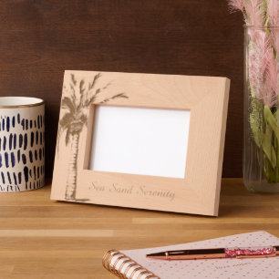 Ocean View Beach Serenity Etched Frames