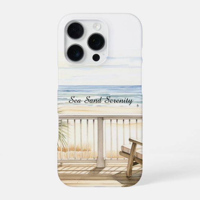 Ocean View Beach Serenity iPhone Case (Back)