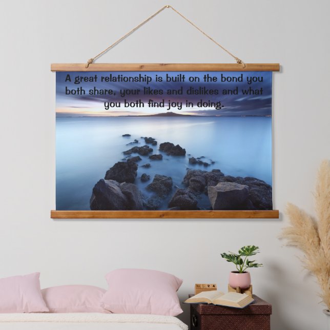 Ocean Walkway made from rocks Hanging Tapestry (Bedroom)