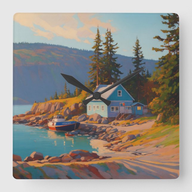 ocean wall clock (Front)