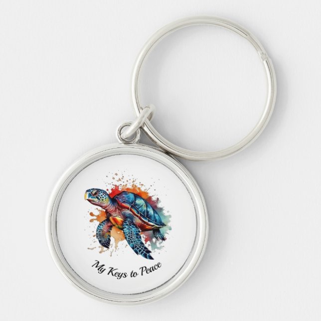 Ocean Wanderer, custom Keychain (Front)