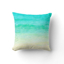 Ocean Water Aqua Pillow