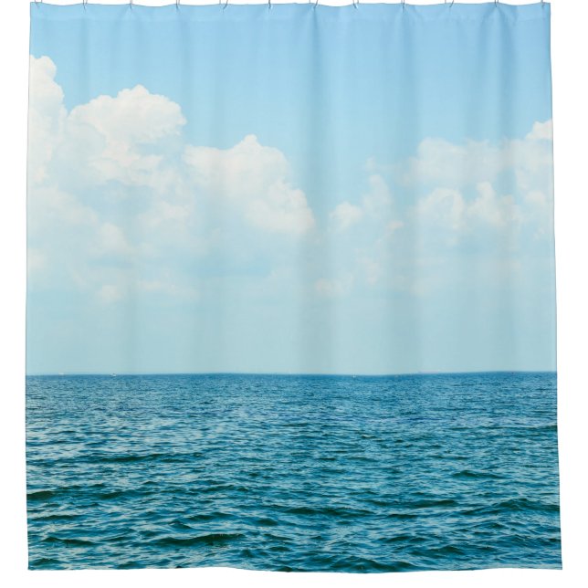 Ocean Water, Clear Blue Sky. (Front)