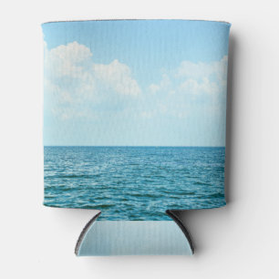 Ocean Water, Clear Blue Sky. Can Cooler