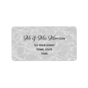 Ocean Water Return Address Label