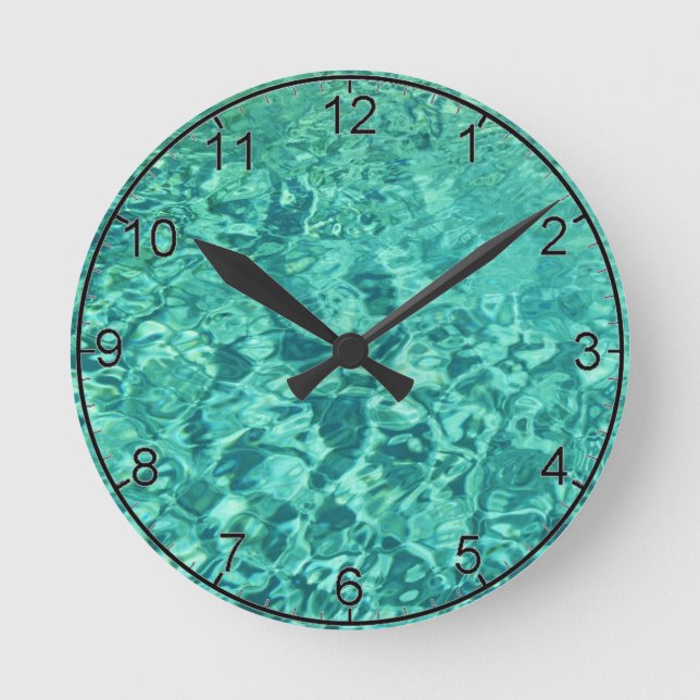 Ocean Water Wall Clock (Front)