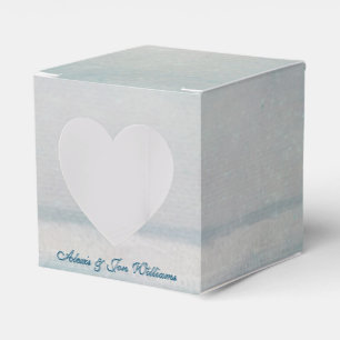 ocean watercolor favor box
