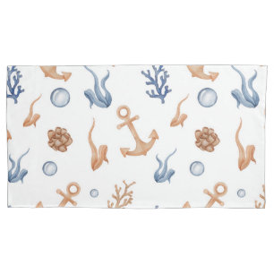 Ocean Watercolor Pillowcase