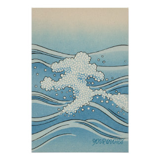 Ocean Wave Art Print – Japanese Woodblock Style