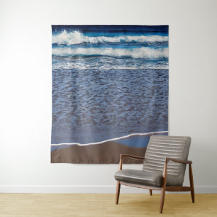 Ocean Wave Beach Shoreline Tapestry