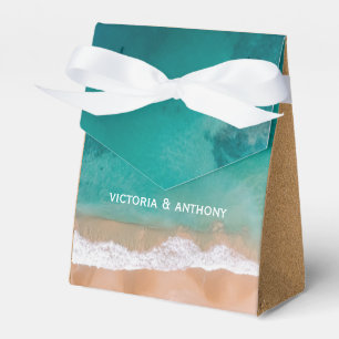 Ocean Wave, Beach Wedding Favor Box