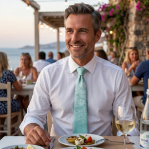 Ocean wave breeze tie