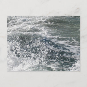Ocean Wave Coastal Seaspray Beach Photography Postcard