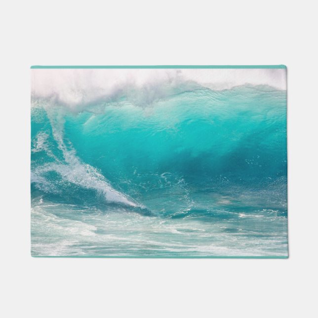 Ocean Wave Customize Template Rug Doormat (Front)